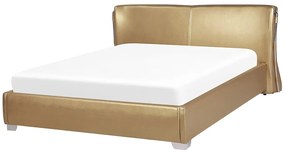 Zlatá luxusná posteľ 160 x 200 cm PARIS Beliani