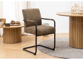 Hnedé jedálenské stoličky v súprave 2 ks Adele – Actona