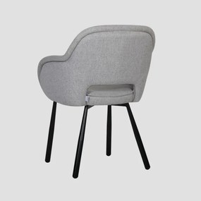 Jedálenská stolička CAMPEA sivá 742064