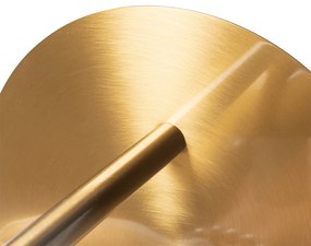 Art Deco nástenná lampa zlatá a opálové sklo - Flore