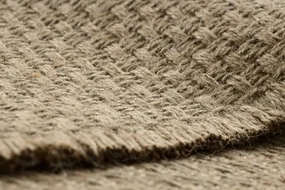 Koberec JUTE 3731 so strapcami, tmavobéžový