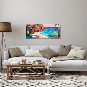 Obraz - Karavan pri oceáne (120x50 cm)