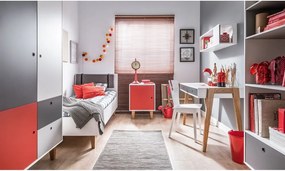 Biela jednolôžková posteľ Vox Concept, 90 × 200 cm