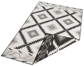 Kusový koberec Twin Supreme 103429 Malibu black creme – na von aj na doma, 200x290, čierna, čiernobiela, chodba / predsieň, Hanse Home