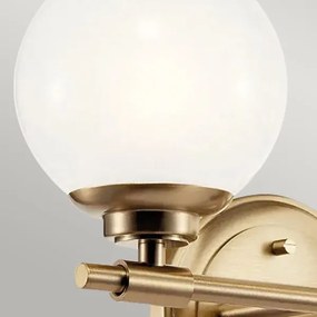 Kichler KL-BENNO2-CPZ - LED Kúpeľ. svietidlo BENNO 2xG9/3W/230V IP44 mosadz