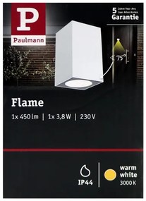 Paulmann 94329 - LED/3,8W IP44 Vonkajšie nástenné svietidlo FLAME 230V biela