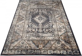 Antracitový obdĺžnikový koberec Dubai CHU – polypropylén Rozmer: 160x220 cm