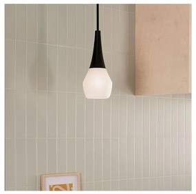 Kichler KL-DEELA-P-BK - Závesné svietidlo na tyči DEELA 1xE27/60W/230V priemer 17,8 cm čierna