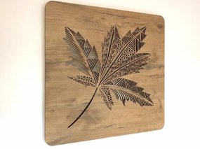 Obraz List stromu s led podsvietením na batériu