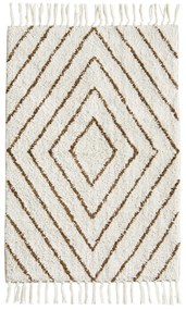 MADAM STOLTZ Predložka do kúpeľne Off White/Dijon 60 × 90 cm
