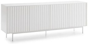 Biela nízka komoda 211x80 cm Sierra – Teulat