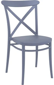 CROSS záhradná stolička bez podrúčok dark grey
