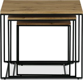 Sada 3 konferenčných stolíkov AF-3008 OAK