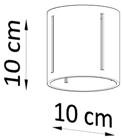 Stropné svietidlo Inez, 1x čierne kovové tienidlo
