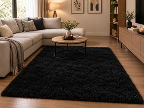 Koberec Boho 111 BLACK rozmery koberec: 60x100 cm