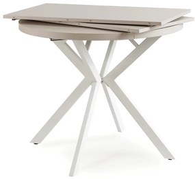 Stôl RENO 90–190 cm Kašmír/Biely