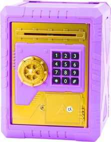 LEAN Detský elektronický trezor - fialová