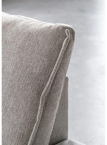 Sivobéžová rozkladacia/s úložným priestorom rohová pohovka (ľavý roh/s leňoškou) Charming Charlie – Miuform