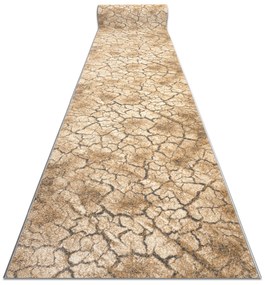 Behúň KARMEL Terra popraskaná zem šedý karamel Veľkosť: 100 cm
