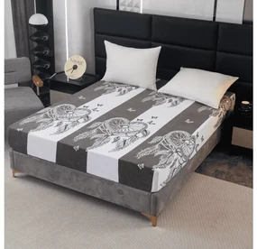 Plachta mikroplyš TIRSO 90x200 cm sivo-biela