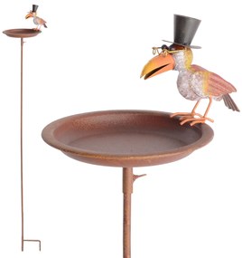 Zapichovacie napájadlo pre vtáky Kinsley, 127x22 cm, kov, viacfarebná