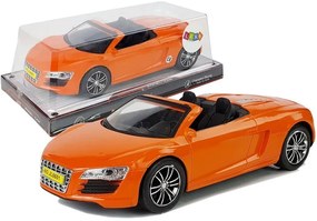 LEAN TOYS Kabriolet na naťahovanie 1:18 - oranžový