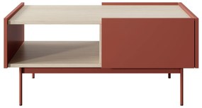 Konferenční stolek Color L97 červený/dub linea