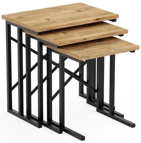 Odkladací stolík Brown Cross, 3 ks