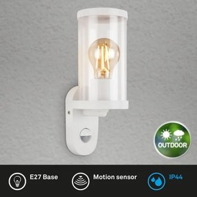 Briloner 3628-016 - Vonkajšie nástenné svietidlo 1xE27/12W/230V IP44 biela