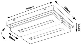 Rabalux 75020 - LED Kúpeľňové stropné svietidlo BLAS LED/24W/230V 4000K