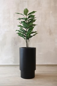 Kvetináč ESCADA, sklolaminát, výška 60 cm, čierna