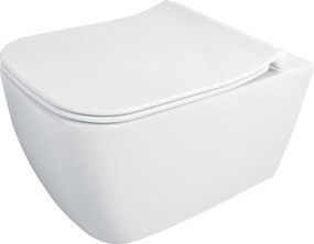 Deante Závesný WC komplet bez príruby Hyacint New - CDYD6ZPW, vrátane SoftClose sedadla