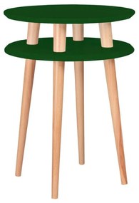 Tmavozelený odkladací stolík Ragaba Ufo, ⌀ 45 cm