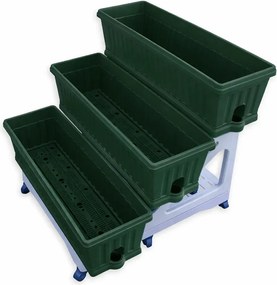 BAMA súprava kvetináčov ORTO DI VR, zelená