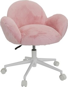 XXXLutz OTOČNÁ STOLIČKA PRE MLÁDEŽ, plyš, ružová MID.YOU - Online Only detský nábytok - 001918052501