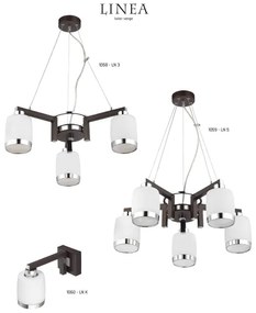 Jupiter 1058 LN3 - Luster LINEA 3xE27/60W/230V