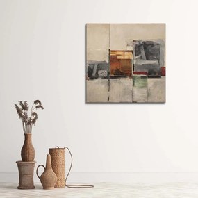 Obraz na plátně Abstraktní béžová hnědá - 50x50 cm