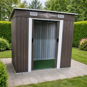 Záhradný domček BestBerg BBSH-407G / 2,8 m² / 130 x 213 x 191 cm / sivá