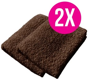 2x froté uterák Homa RIAN BROWN 30x50 cm