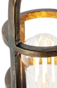 Stolná lampa v štýle art deco bronzová 35 cm - Kevie