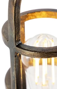 Stolná lampa v štýle Art Deco bronzová 35 cm - Kevie