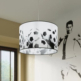 Detské závesné svietidlo Ball B, 1x plastové tienidlo so vzorom, (fi 40cm)