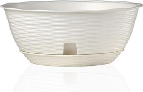 BAMA Kvetináč PAGLIA, farba biela Množstvo: 2 ks, Rozměry: 30 cm