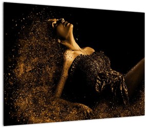 Obraz - Žena zo zlata (70x50 cm)