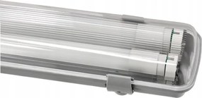 BERGE Hermetické svietidlo 120cm + 2x LED trubica neutrálna biela