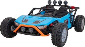 Ramiz Elektrická bugina Racing 5 pre deti modrá + motory 2x200W + diaľkové ovládanie + LED audio + pomalý štart