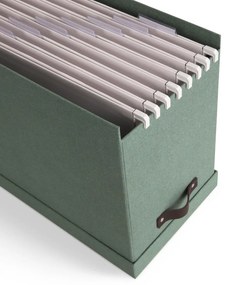 Zelený kartónový organizér na dokumenty Johan Canvas Paper Laminate – Bigso