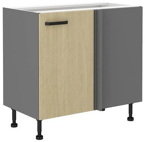 Kuchynská skrinka SCANDI jedľa/antracitová 105 nd 1f bb