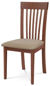 Autronic - jedálenská stolička, čerešňa/látka béžová - BC-3950 TR3 AKCE