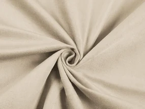 Biante Okrúhly obrus/imitácia brúsenej kože Alcantara ALC-007 Krémovo béžový Ø 140 cm